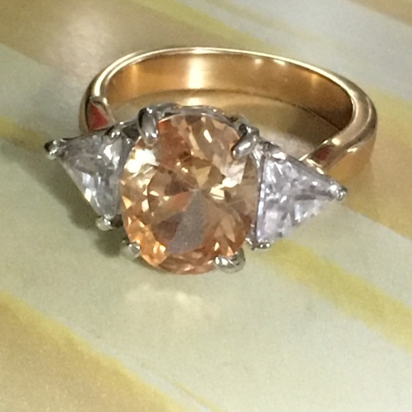 ❤️CZ GEMSTONE GOLD GORGEOUS RING ENGAGEMENT BIRTHSTONE SIZE 4 - Picture 12 of 16